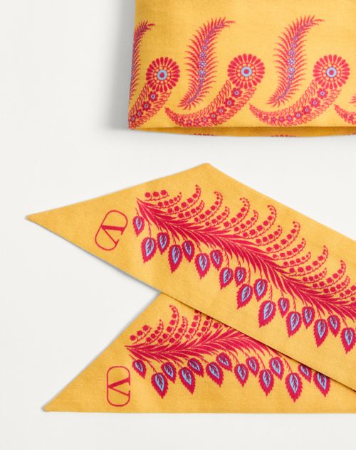 Valentino Garavani - Escape Headband In Cotton And Silk - Multicolor - Woman - Hats And Gloves