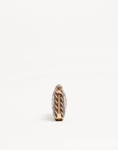 Valentino Garavani - Valentino Garavani Carry Secrets Embroidered Minaudiere - Multicolour - Woman - Clutches