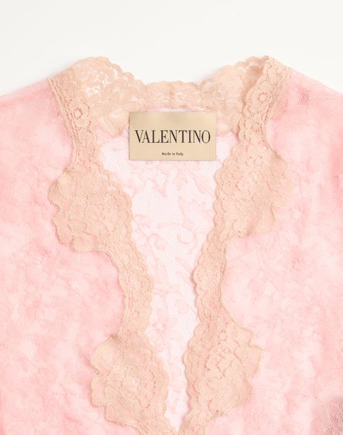 Valentino - Stretch Lace Bodysuit - Pink - Woman - Shirts And Tops