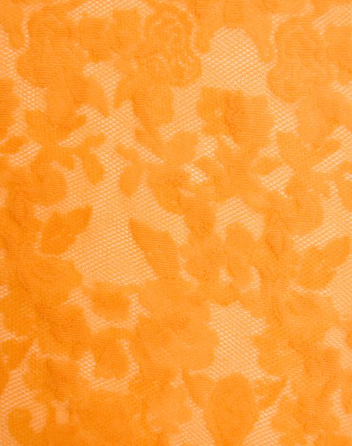 Valentino - Lycra Lace Tights - Flower Orange - Woman - Soft Accessories