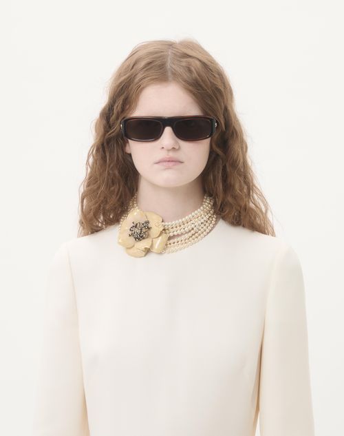 Valentino - Crepe Couture Midi Dress - Ivory - Woman - Dresses