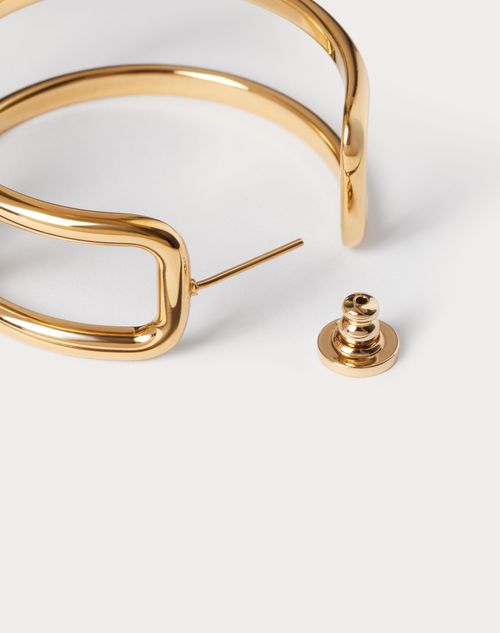 Valentino Garavani - Vlogo Signature Metal Earrings - Gold - Woman - Jewelry