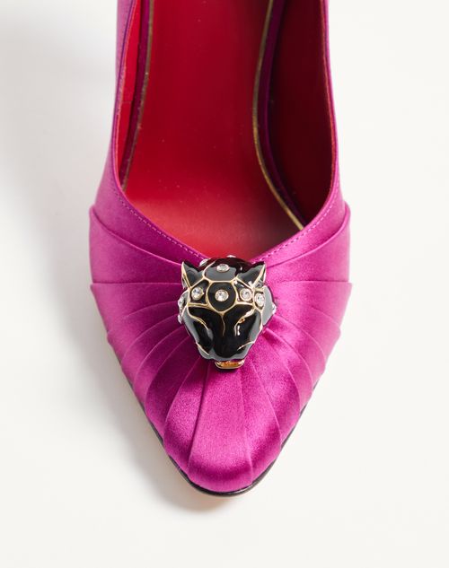 Valentino Garavani - Panthea Pumps In Satin 105mm - Fuchsia - Woman - Pumps And Slingbacks