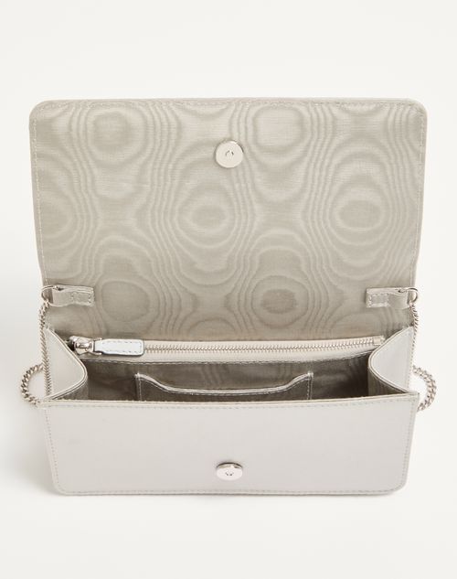 Valentino Garavani - Vlogo Signature Mini Shoulder Bag With Sparkling Embroidery - Crystal - Woman - Clutches