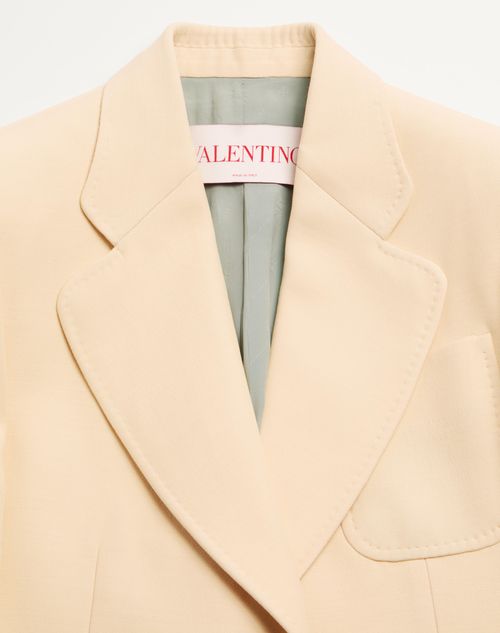 Valentino - Crepe Couture Blazer - Birch - Woman - Jackets And Blazers