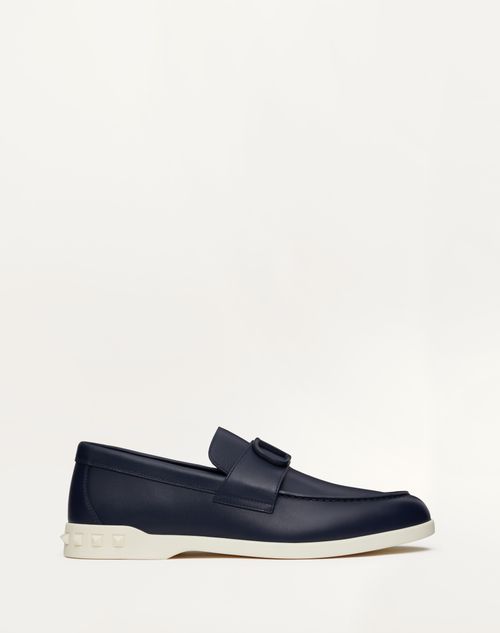 Valentino Garavani Leisure Flows Calfskin Loafer