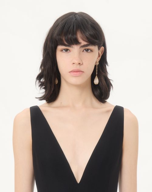 Valentino - Crepe Couture Short Dress - Black - Woman - Dresses